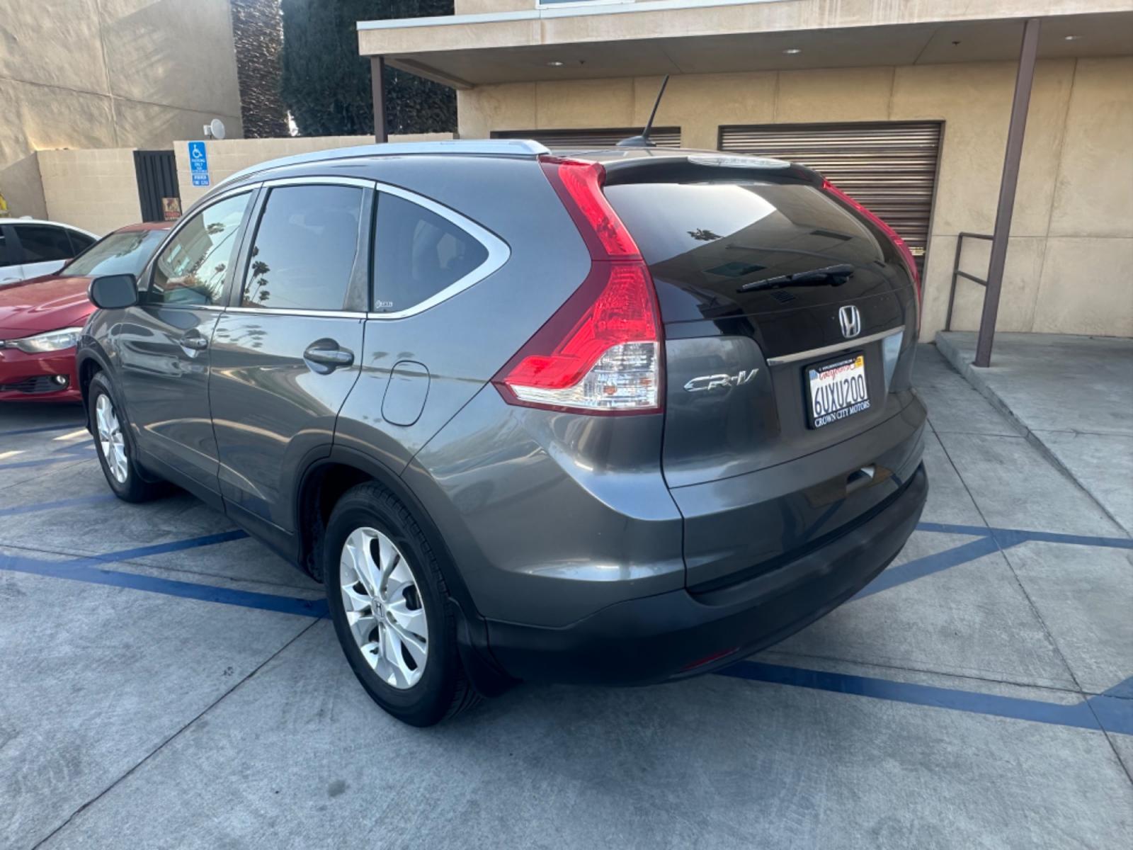 2012 Grey /Gray Honda CR-V EX-L 2WD 5-Speed AT (JHLRM3H78CC) with an 2.4L L4 DOHC 16V engine, 5-Speed Automatic transmission, located at 30 S. Berkeley Avenue, Pasadena, CA, 91107, (626) 248-7567, 34.145447, -118.109398 - Moon-roof! Leather seats! This 2012 Honda CR-V EX-L 2WD 5-Speed AT looks and drives good. - Photo #2